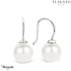 Boucles d'oreilles TI Sento Perles femme 7548PW