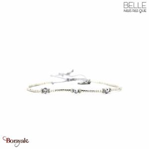 Bracelet Belle mais pas que, Nuit Polaire, Argent - Bleu nuit - Parme