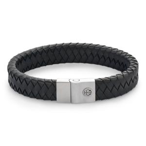 Bracelet Rebel & Rose Full Metal Premium Black 12 mm, Homme RR-M0042-S-M