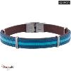 Bracelet bleu, Collection: cuir homme APOLLON ajustable