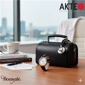 Montre AKTEO Profession Médecin 38 mm argent ronde PSa11