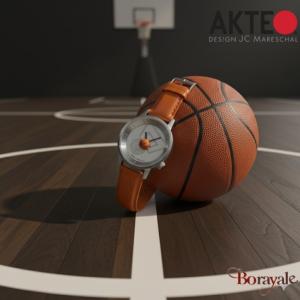 Montre AKTEO Sport Basket 38 mm argent ronde SEq01