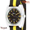 Montre KELTON RC 22 noire- jaune nato quartz Unisexe 9122432