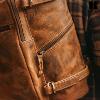 Sac à dos KASZER collection Nevada Marron naturel clair touché velours 20865-C6