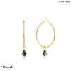 Boucles d'oreilles Ania Haie Turning Tide Ormeau plaqué or 14 carats sur argent