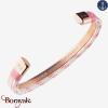 Bracelet Tom Hope Hybrid curf Rose Gold-White-PK: Taille M TM0426