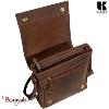 Besace Gibecière KASZER collection Nevada Marron naturel clair touché velours 20