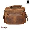Sac Reporter KASZER collection Nevada Marron naturel clair touché velours 20874-