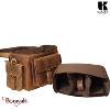 Sac Reporter KASZER collection Nevada Marron naturel clair touché velours 20874-