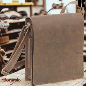 Sac bandoulière KASZER collection Kansas marron naturel foncé 20012-C6