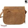 Sac bandoulière KASZER collection Nevada Marron naturel clair touché velours 200