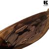 Sac bandoulière KASZER collection Nevada Marron naturel clair touché velours 208